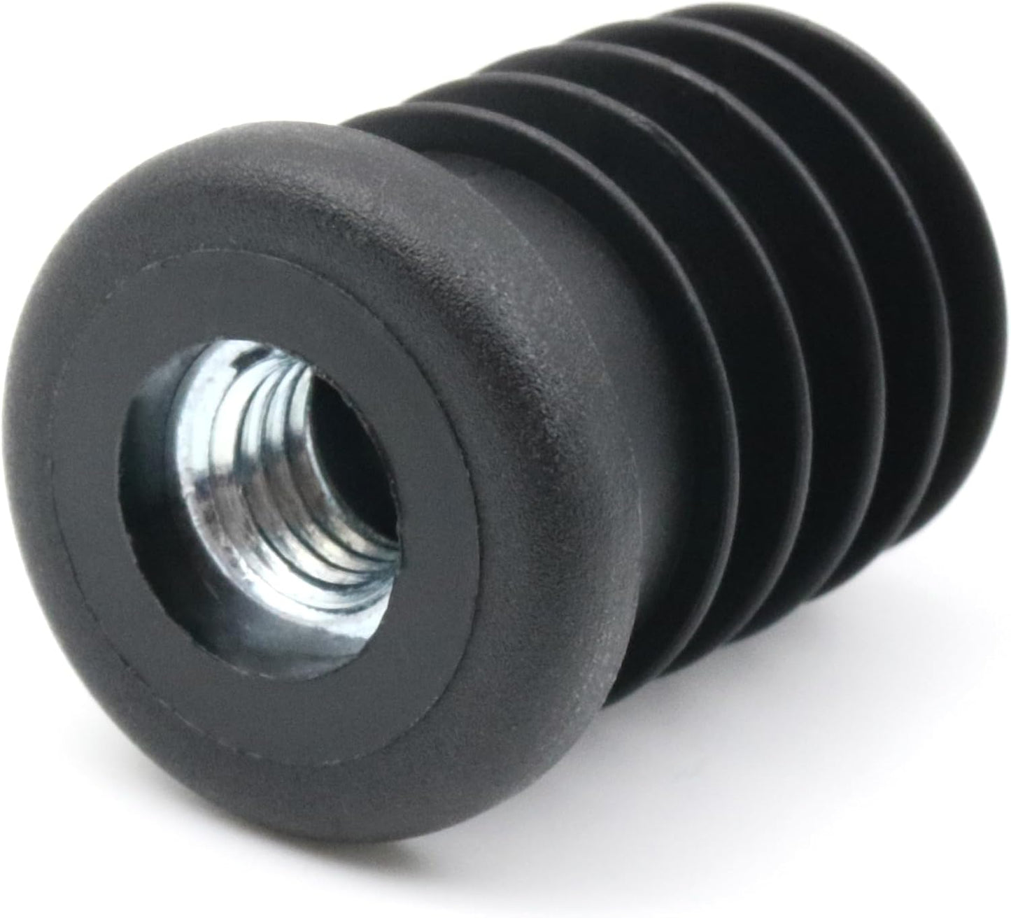 Design61 4x threaded plugs adjusting plugs for round tubes with molded steel thread M8 Ø22mm 1.5-2 mm