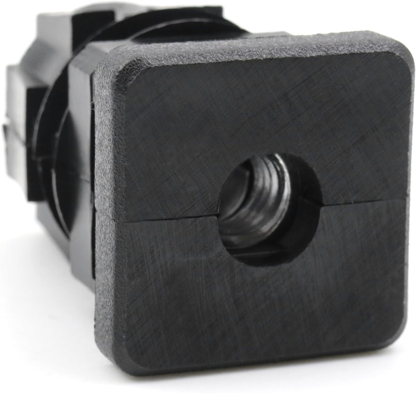 Design61 4x threaded plugs square tube plugs 25x25 mm 1.5 mm with M10 internal thread