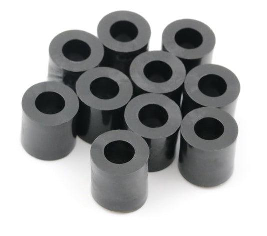 Design61 10x entretoises douilles d'écartement rondelles L 9 mm x Ø 10 / 5 mm M5 rondes HD-Polyéthylène