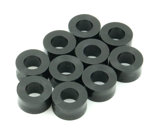 Design61 10x entretoises douilles d'écartement rondelles L 8mm x Ø 15 / 6 mm M6 rondes HD-Polyéthylène