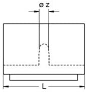 Design61 Filzgleiter 8er Set für Freischwinger Stuhlgleiter Ø 20-22 mm Möbelgleiter Klemmschalengleiter mit geräuschdämpfender Filzgleitfläche