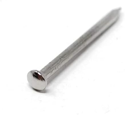 Design61 Rundkopfstifte Nägel Nagel 1,6 x 20 mm Eisen vernickelt 100g (ca.300 Stück)