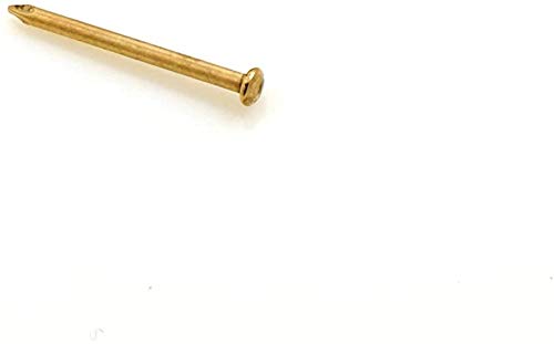 Design61 Rundkopfstifte Nägel Nagel 2,0 x 30 mm Eisen vermessingt 100g ca. 130 Stück