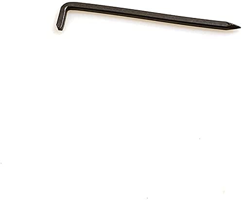 Design61 50x Konsolhaken Stahlhaken Vierkantdraht Ø 2,5 x L 50 mm aus Eisen