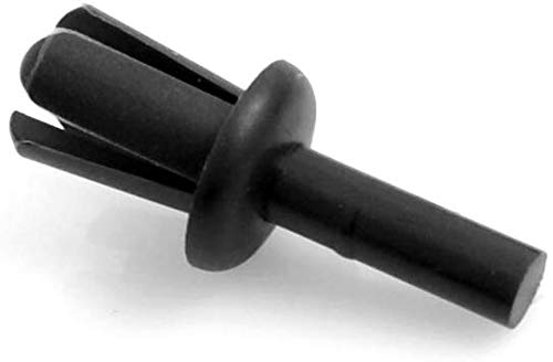 Design61 Spreiznieten Befestigung Clip 50 Stück in Schwarz 3 mm Loch
