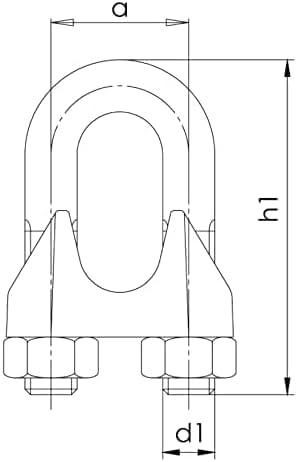 Design61 10x Drahtseilklemme 5mm Seilklemme Bügelklemmen Bügelseilklemme Klemme Drahtseil DIN EN 13411-5 für Befestigung von Seilen Sonnensegeln Stahlkabel Stahldraht Stahlseil