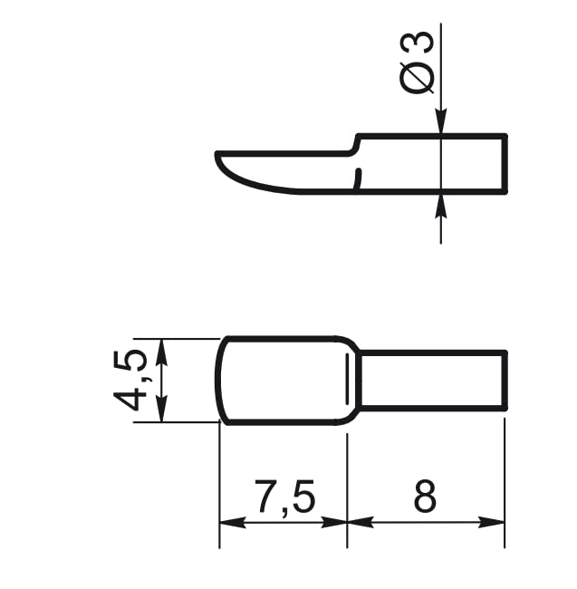 Design61 Shelf Support 3 mm Shelf Support for Shelves Steel Brass Plated Spoon Shape 20 Pieces
