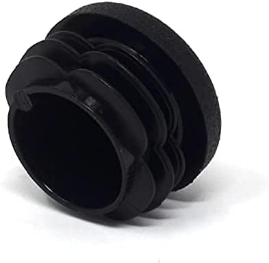 Design61 8X Lamellenstopfen für Rundrohre Außen-Ø 22 mm mit Einer Wandstärke von 2-4mm in Schwarz