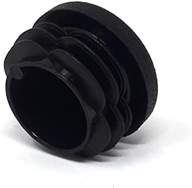 Design61 8x Lamellenstopfen für Rundrohre Ø 22-24 mm in Schwarz
