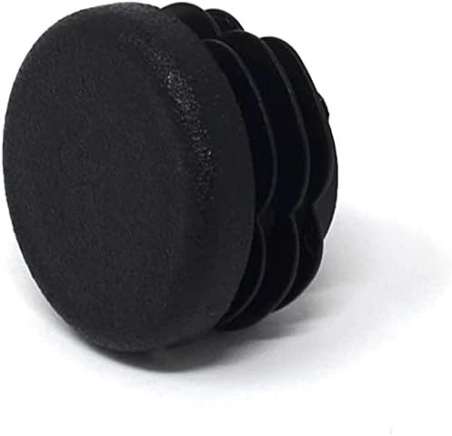 Design61 8X Lamellenstopfen für Rundrohre Außen-Ø 22 mm mit Einer Wandstärke von 2-4mm in Schwarz