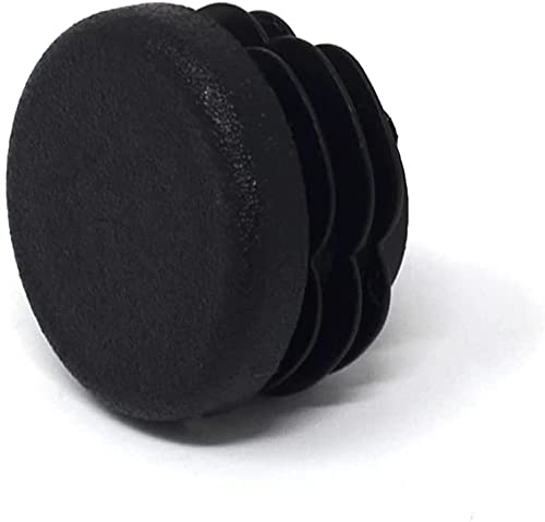 Design61 8x Lamellenstopfen für Rundrohre Ø 22-24 mm in Schwarz