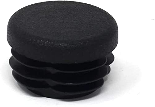 Design61 8x slatted plugs for round tubes Ø 23-25.2 mm in black