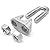 Design61 10x Drahtseilklemmen 6mm / 6,5 mm (1/4 inch) Galvanisch verzinkt ehemals DIN 741