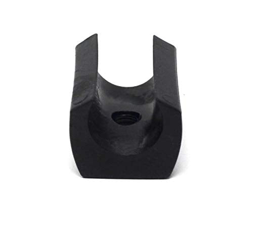 Design61 Klemmschalengleiter 8er Set Stuhlgleiter Bodenschongleiter Ø 12 mm mit Bohrung Silencer Möbelgleiter