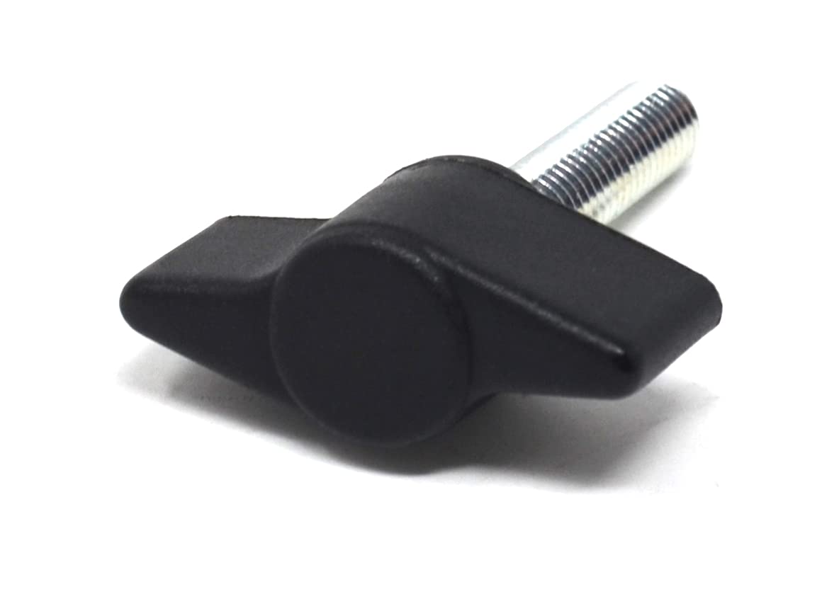Design61 4x Flügelschraube Kunststoff mit Gewindebolzen Stahl M6 x 28 mm