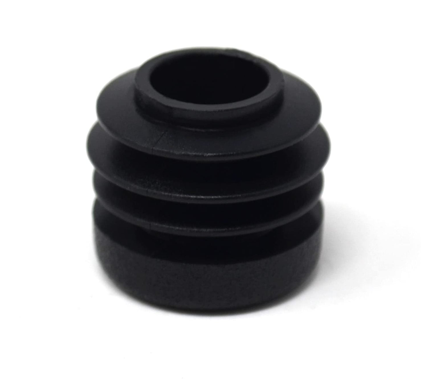Design61 8x slatted plugs for round tubes outer Ø 13 mm wall thickness 0.8-2 mm in black