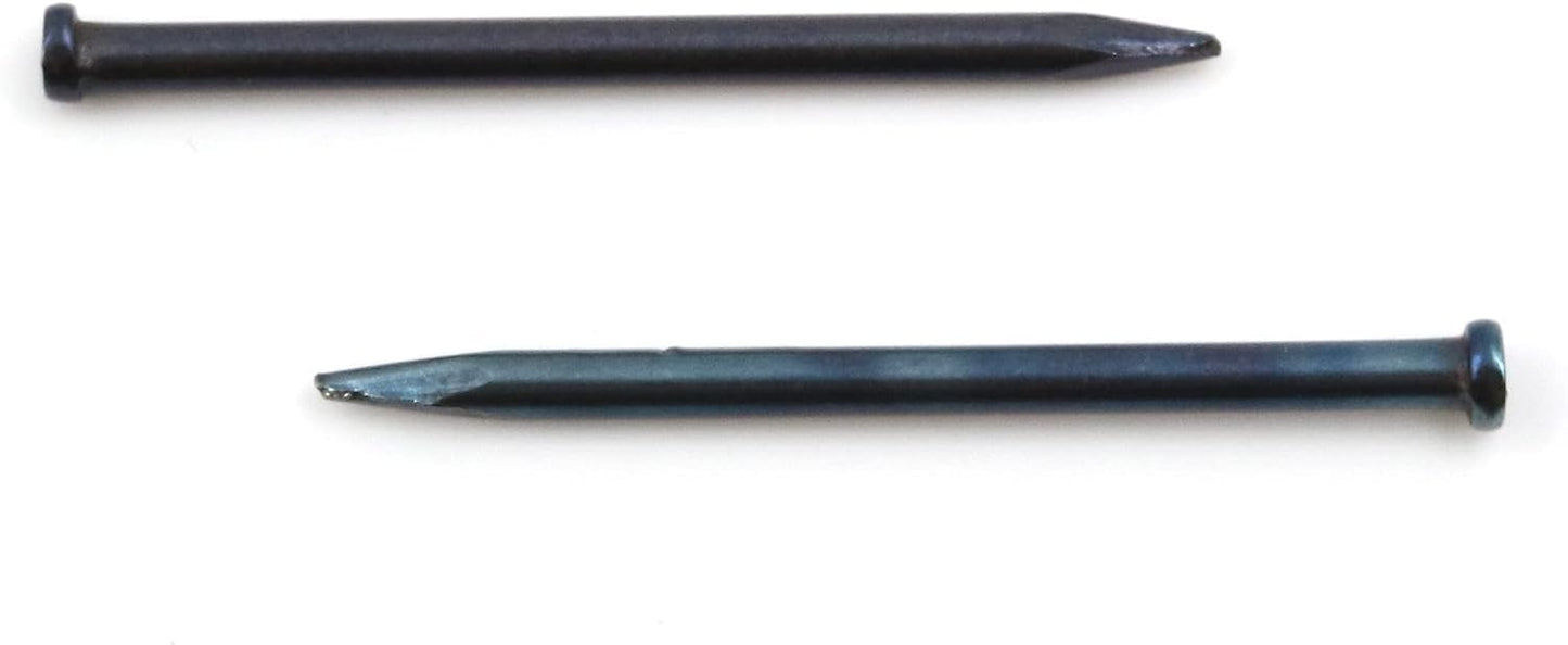 Design61 100x Stahlstifte Stahlnägel Sockelleistenstifte Nagel 1,4 x 25 mm Flachkopf Senkkopf BLAU