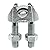 Design61 10x Drahtseilklemmen 6mm / 6,5 mm (1/4 inch) Galvanisch verzinkt ehemals DIN 741