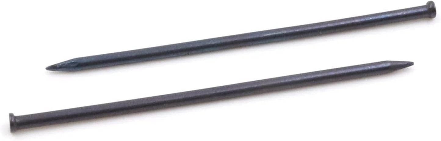 Design61 100x Stahlstifte Stahlnägel Sockelleistenstifte Nagel 1,2 x 35 mm Linsenkopf Blau