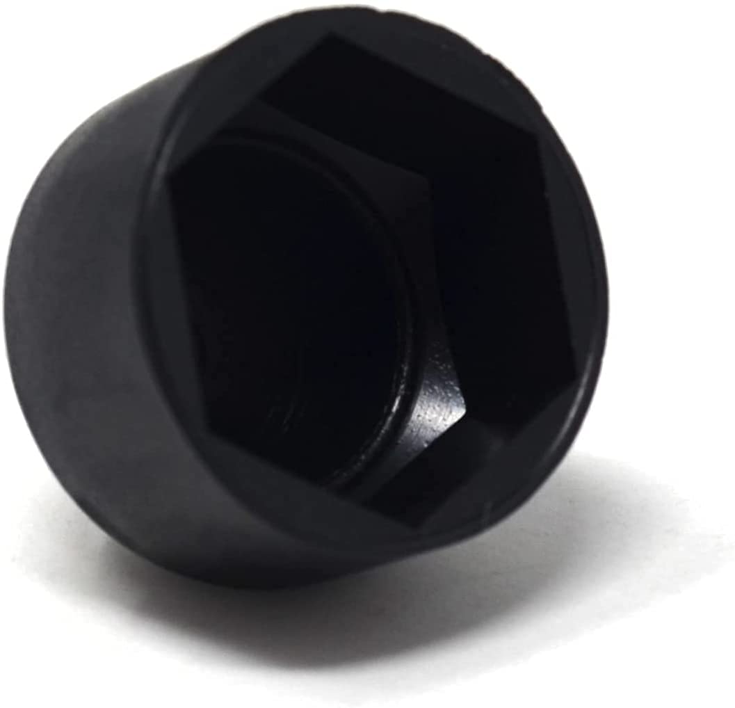 Design61 20x Runde Sechskant Schutzkappen M8 x SW13 mm mit Innensechskant für Muttern und Schraubenköpfe