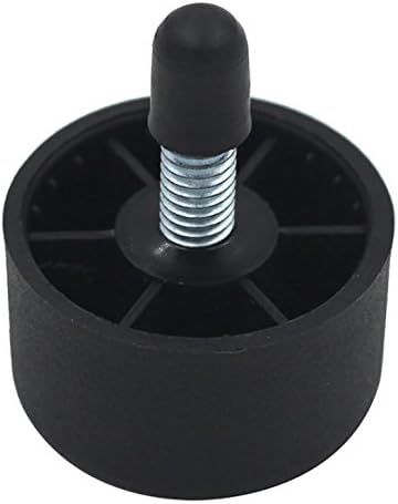 Design61 4X Möbelfüße Ø 30/27 x H 18 mm M6x15 mm Sofa Sessel Füße Kunststoff Möbelgleiter