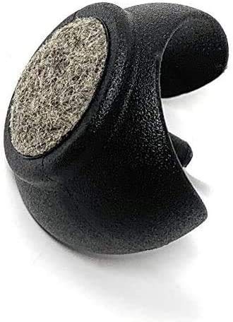 Design61 Filzgleiter 4er Set Stuhlgleiter Bodenschongleiter Ø 34-36 mm Silencer Möbelgleiter Klemmschalengleiter mit geräuschdämpfender Filzgleitfläche
