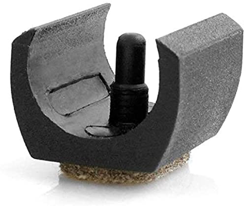 Design61 Filzgleiter 8er Set für Freischwinger Stuhlgleiter Ø 20-22 mm Möbelgleiter Klemmschalengleiter mit geräuschdämpfender Filzgleitfläche