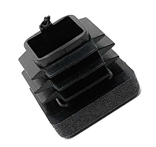 Design61 10x Vierkant Rohrstopfen Lamellenstopfen 15x15 mm mit Lamellen für Innenmaß 11-13,4 mm