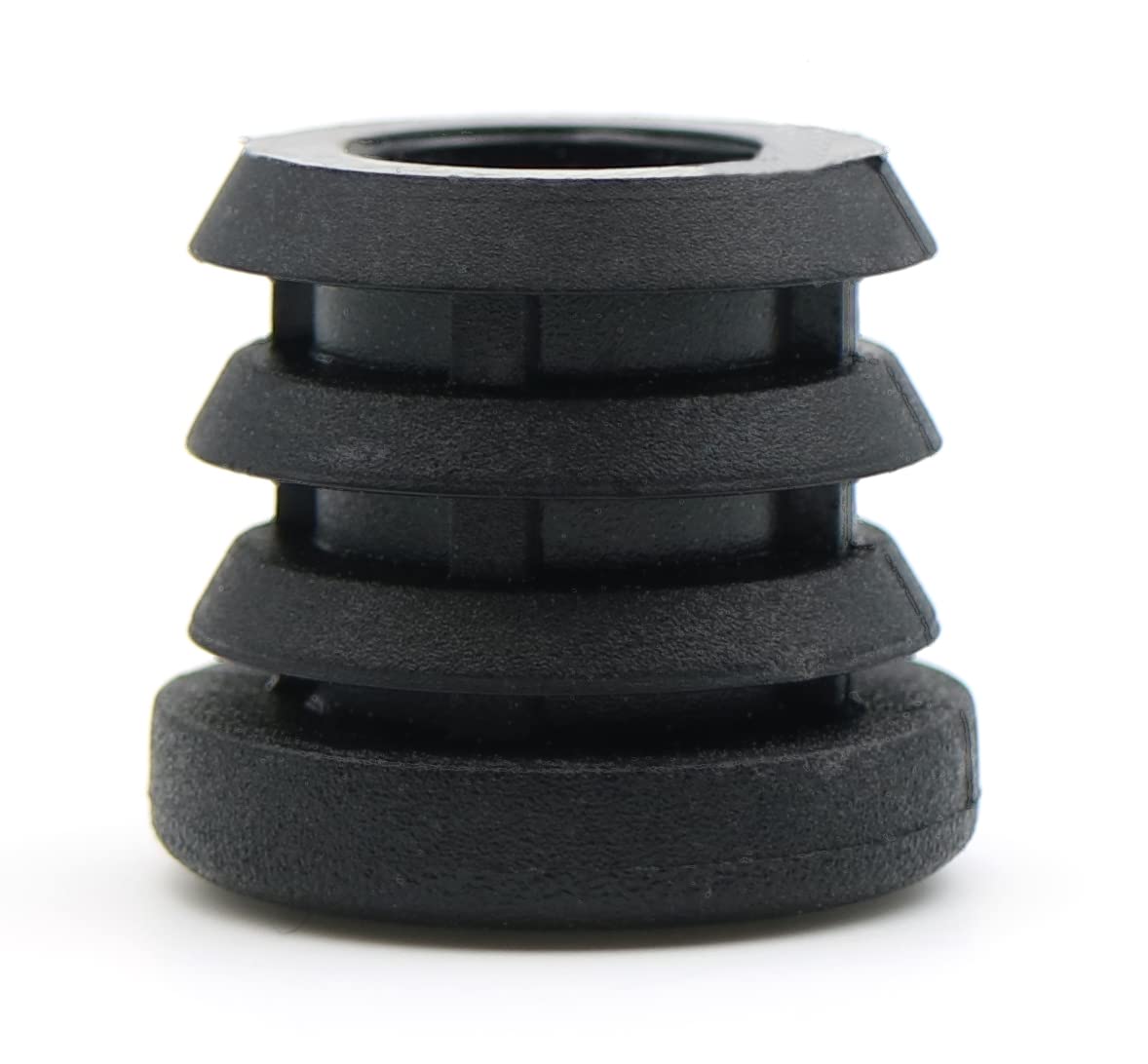 Design61 8x Gewindestopfen Justierstopfen für Rundrohr mit gespritztem Kunststoffgewinde Ø22 mm 1,5-2 mm mit M8 Innengewinde