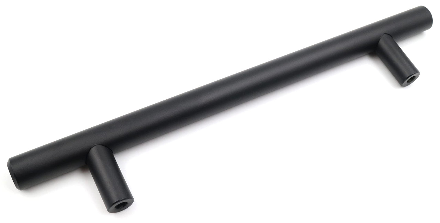 Design61 2x furniture handles 128mm handles for kitchen cabinets cupboard handles drawer handles in black