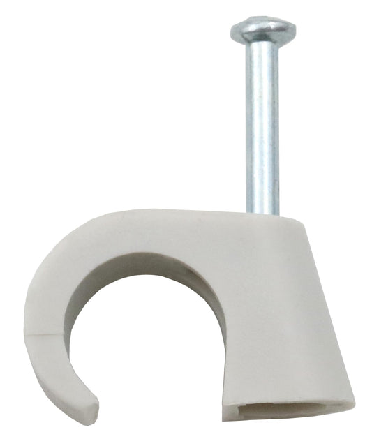 Design61 20x serre-câbles à clous avec clou en acier trempé et galvanisé 2,0x24 mm taille 10