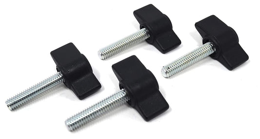 Design61 4x wing screw plastic with threaded bolt steel M4 x 28 mm