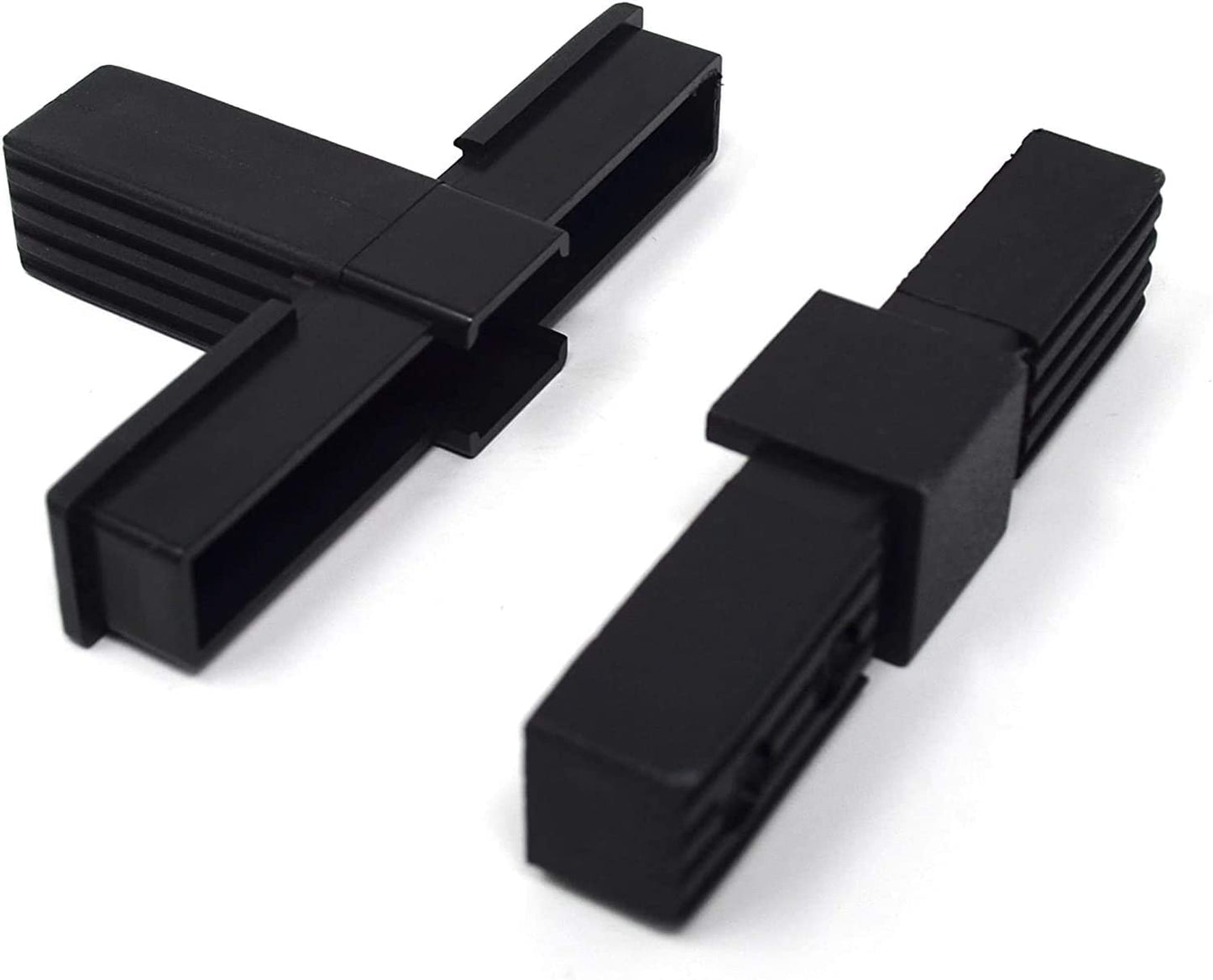 Design61 4x Steckverbinder T-Stück für Vierkantrohre Rohrverbinder 30 x 2 mm
