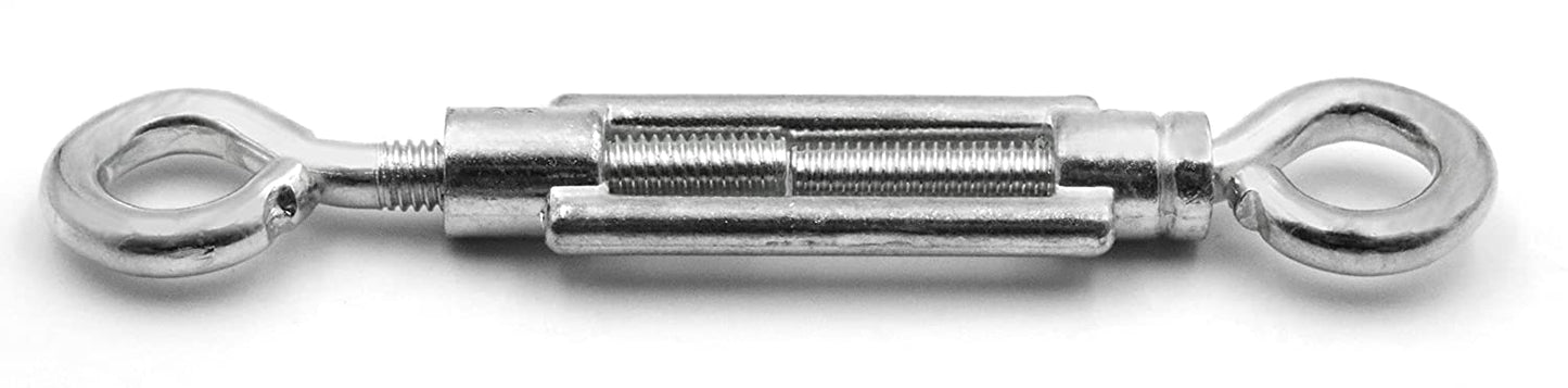 Design61 2er Set Spannschlösser M6 x 100mm Drahtspanner Öse/Öse Spannhaken für Drahtzäune Wäscheleine Sonnensegel Seile
