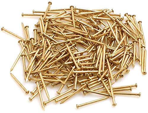 Clous à tête ronde Design61 1,6 x 25 mm fer laitonné 100 g environ 240 pièces