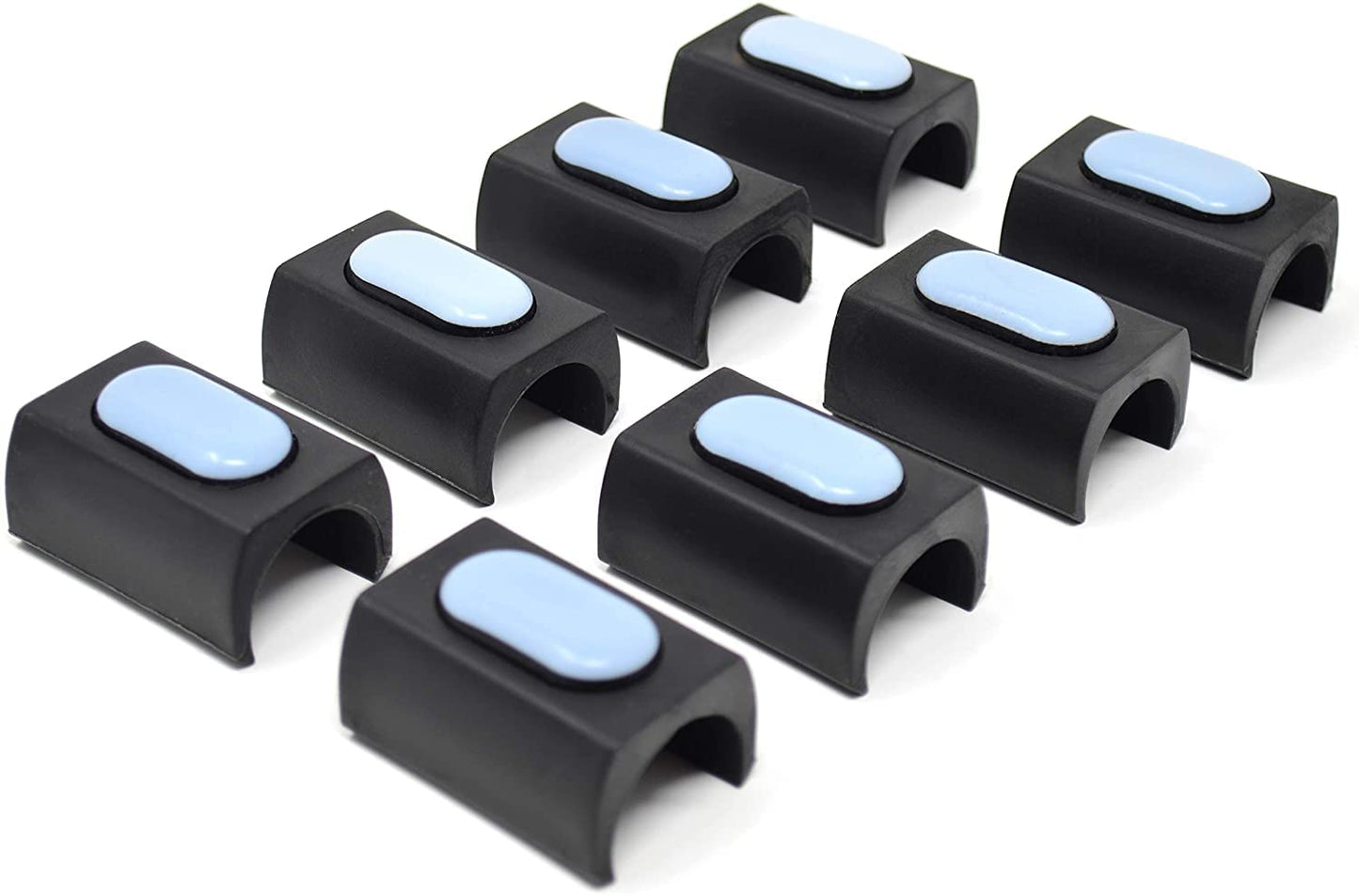 Design61 Lot de 8 patins en PTFE pour chaises cantilever, patins pour chaises Ø 18-20 mm, patins pour meubles, patins à pince