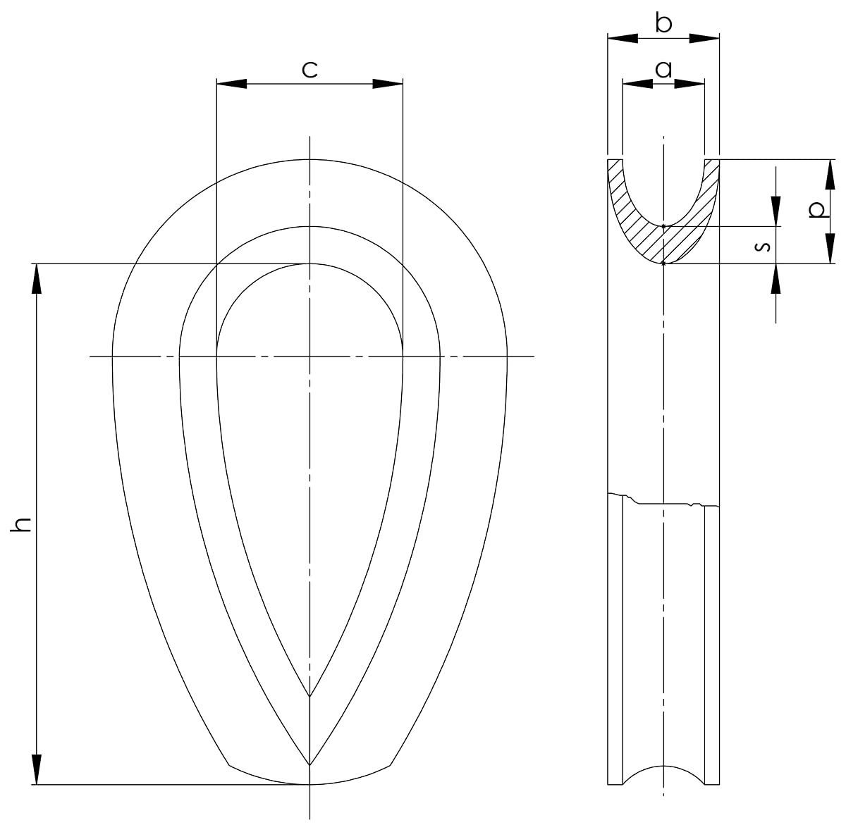 Design61 4mm Drahtseil Kauschen Kausche Stahl Galvanisch Verzinkt 5er Set