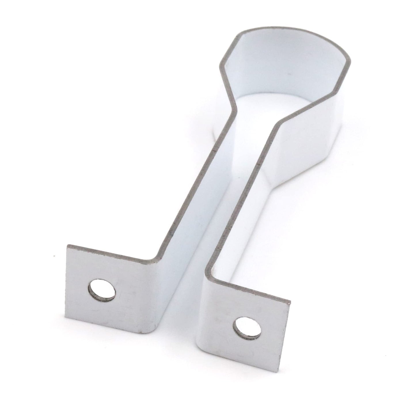 Design61 Set of 4 Wardrobe Rod Holders Wardrobe Rod Holder Rod Holder Rod Holder Bracket in White
