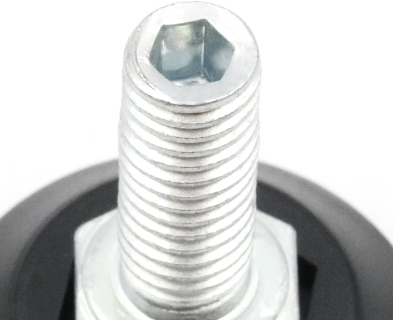 Design61 4X Justierfüße Ø 30mm M8x20 Stellschraube verzinkt mit Innensechskant von Oben verstellbar Stellfüße Nivellierfüße für Möbel, Werkbank & Maschinen