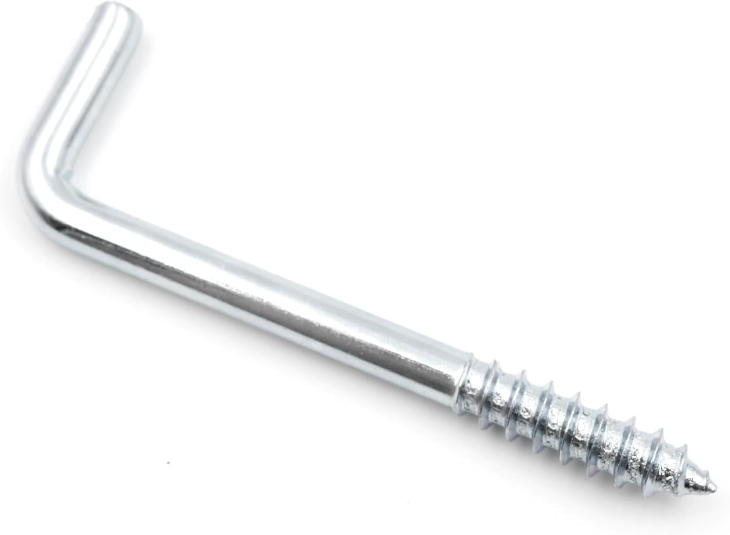 Design61 10x Gerade Schraubhaken Konsolhaken Stahlhaken Wandhaken mit Gewinde Einschraubhaken für Wand & Decke Haken zur Befestigung von Seilen Ketten Pflanzen Lampen (25 x 2,5mm, 10, stück)