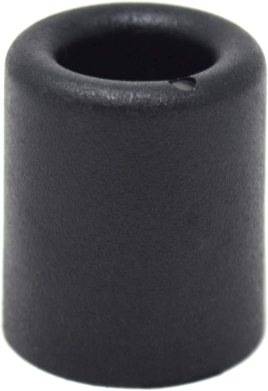 Design61 4X door buffer and screw-on buffer wall buffer made of PVC in black H 25 x Ø 30 mm