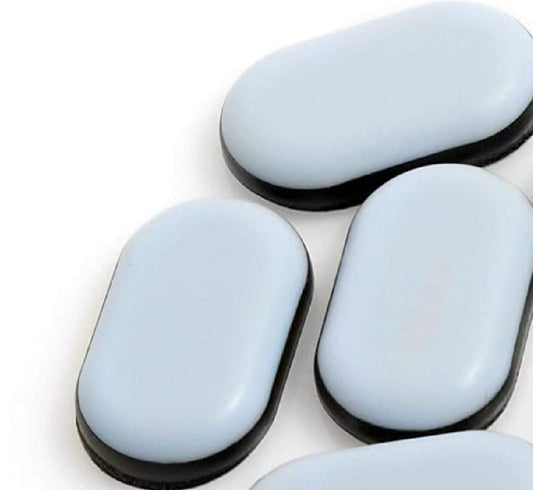 Design61 furniture gliders 8X floor protection gliders Teflon self-adhesive 25x15 mm PTFE thickness 4.5 mm