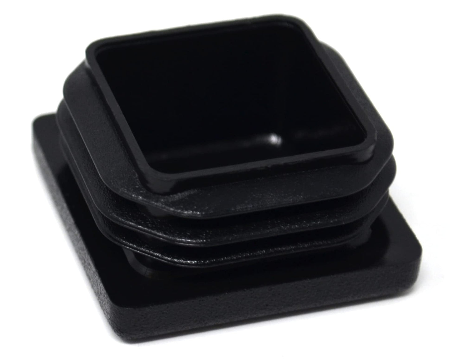 Design61 10x square pipe plugs slatted plugs 32x32 mm with slats for inner dimensions 25-30 mm