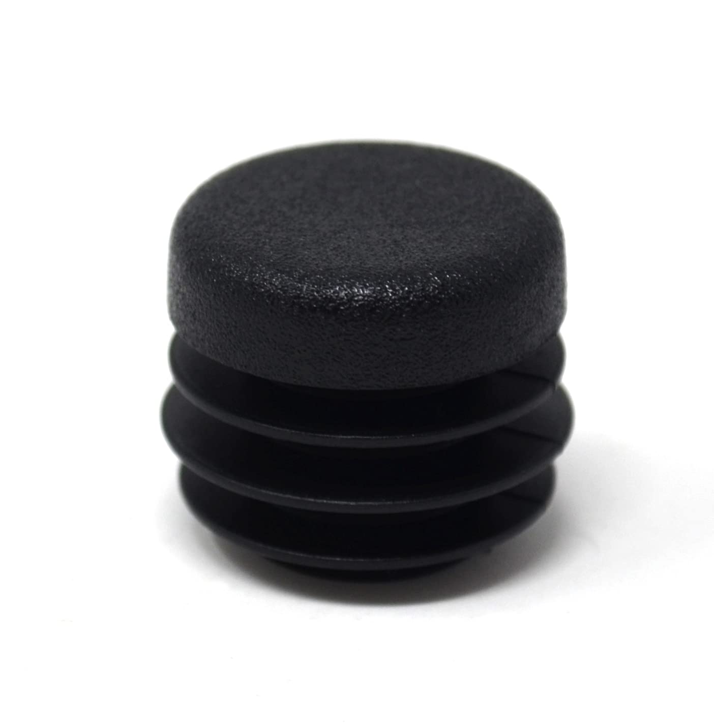 Design61 8x slatted plugs for round tubes outer Ø 13 mm wall thickness 0.8-2 mm in black