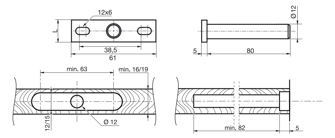Design61 2er Set Regalträger Tablarträger Regal Bodenträger Wandregalträger Unsichtbar Verzinkt