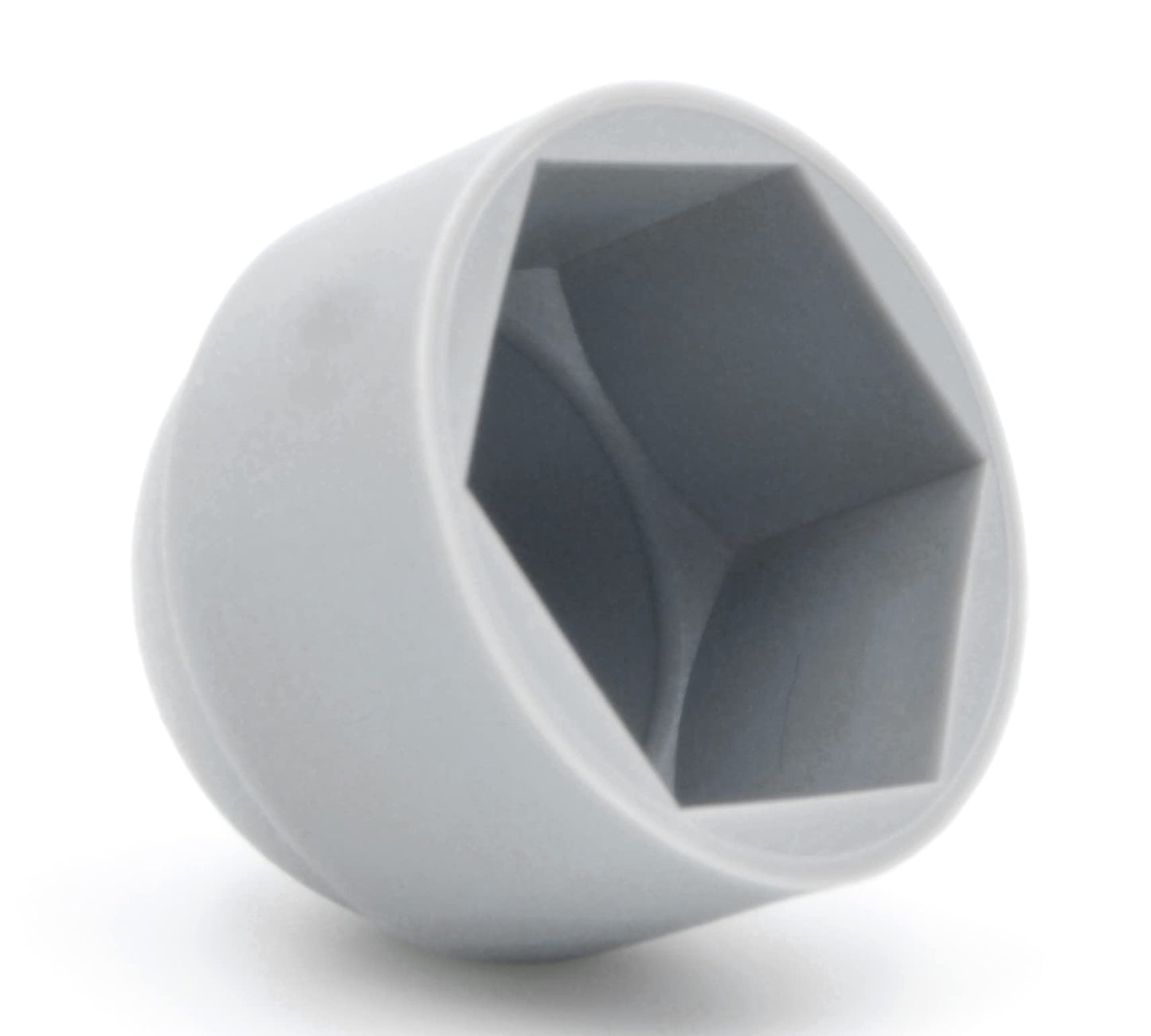 Design61 20x Capuchons de protection hexagonaux ronds M12 x SW18 mm avec six pans creux pour écrous et têtes de vis en gris