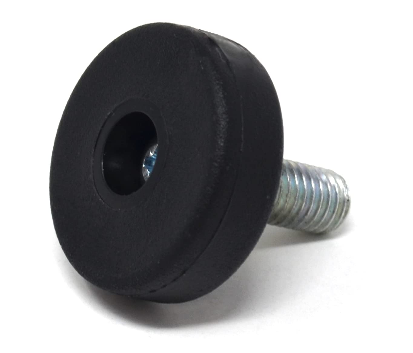 Design61 4x vis de réglage avec vis de réglage mobile M8 x 30 mm vis de réglage galvanisée base en plastique Ø 30 mm