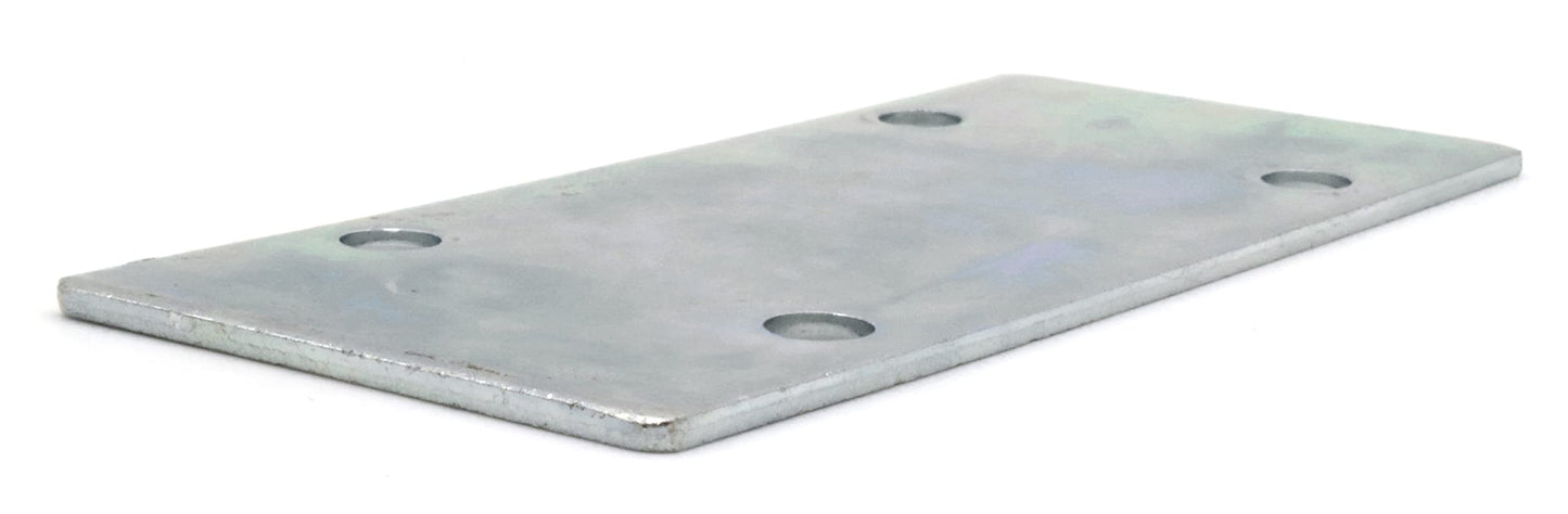 Design61 4-piece wood connector, metal connector, perforated plate, flat connector, fixing plate, screwing plate, mounting plate 101 mm x 45 mm