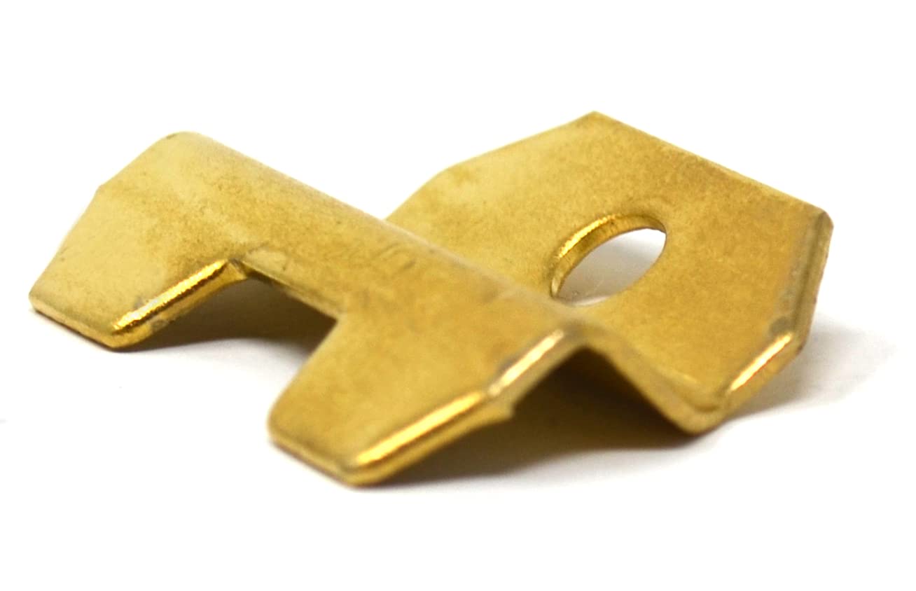 Design61 lot de 4 clips de support de miroir en laiton plaqué pour suspension de miroir