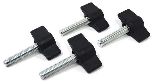 Design61 4x wing screw plastic with threaded bolt steel M5 x 28 mm